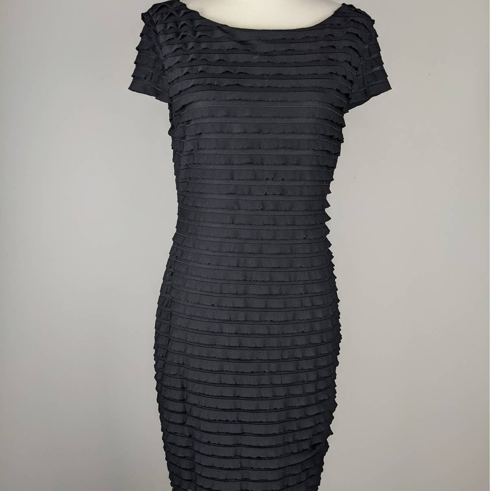 Banana Republic Midi Fringe Formal Fitted Dress